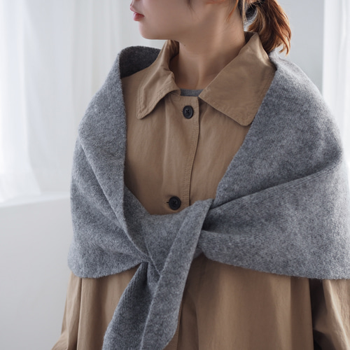 選べる8色】トライアングルニットストール ストール BLUEWHITE 通販