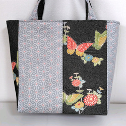 入園入学2025 迷彩柄 大きめレッスンバッグ トートバッグ 帆布の