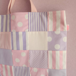 紫色拼布課包（尺寸可調式） 第2張的照片