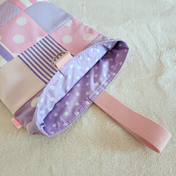 紫色拼布鞋盒（尺寸可調） 第4張的照片