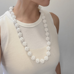 モレキュール　ネックレス　白 9枚目の画像