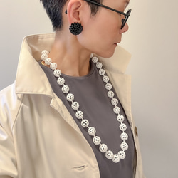 モレキュール　ネックレス　白 7枚目の画像