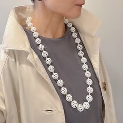 モレキュール　ネックレス　白 10枚目の画像