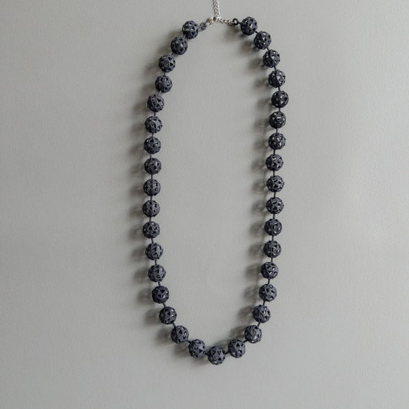 モレキュール　ネックレス　黒 2枚目の画像