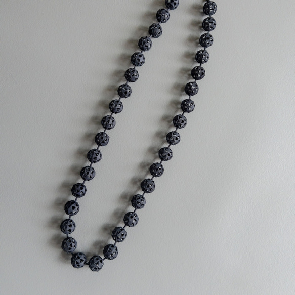 モレキュール　ネックレス　黒 4枚目の画像