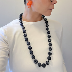 モレキュール　ネックレス　黒 8枚目の画像