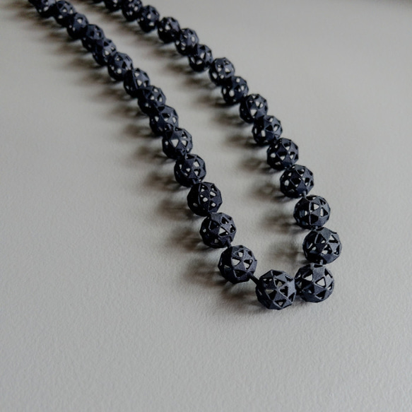 モレキュール　ネックレス　黒 6枚目の画像