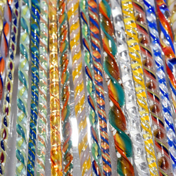 フクロウのトンボ玉 ガラスのジュエリー ペンダントトップ（12865-479