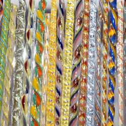 フクロウのトンボ玉 ガラスのジュエリー ペンダントトップ（11867-479