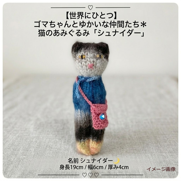 世界にひとつ】ゴマちゃんとゆかいな仲間たち＊猫のあみぐるみ