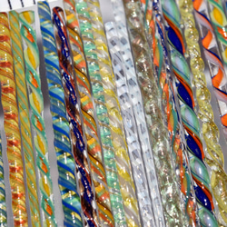 モレッティの細密ガラスレース棒、ツイスト棒、ガラス棒、13161-500 トンボ玉、万華鏡、、アクセサリ 7枚目の画像