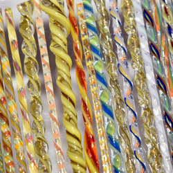 モレッティの細密ガラスレース棒、ツイスト棒、ガラス棒、13163-500 トンボ玉、万華鏡、、アクセサリ 5枚目の画像