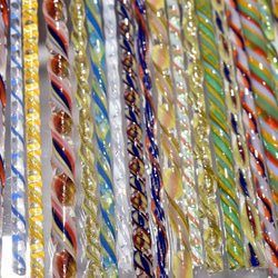 モレッティの細密ガラスレース棒、ツイスト棒、ガラス棒、13164-500 トンボ玉、万華鏡、、アクセサリ 5枚目の画像