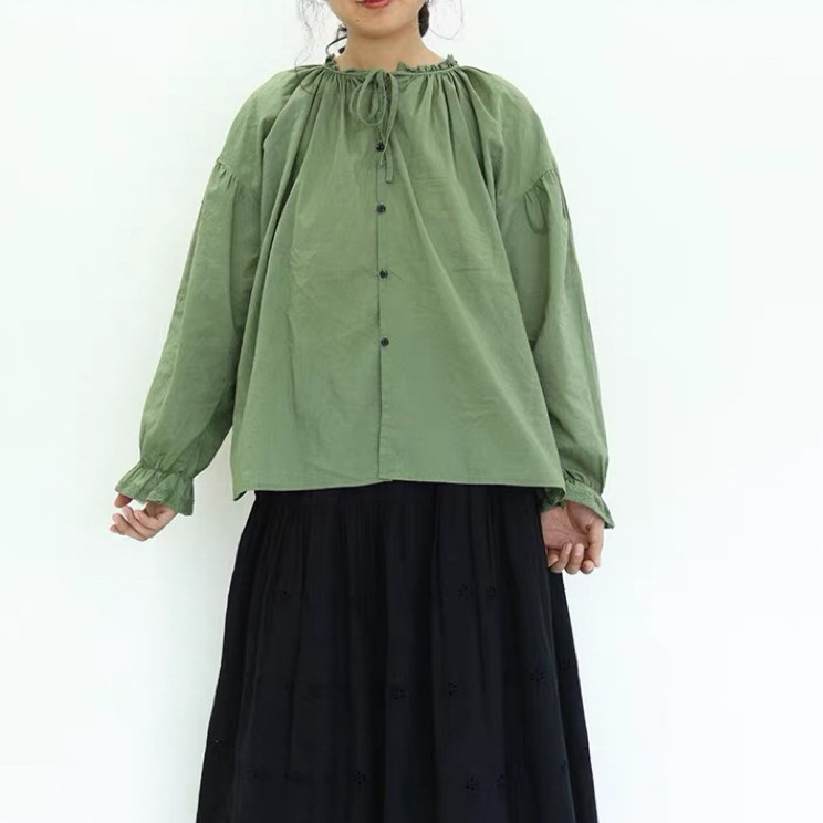 ブラウス 長袖  秋服 トップス レディース 日常 春秋