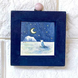 受注制作】夢をくれたきみへ【うさぎと月】 絵画 kuro 通販 10629406