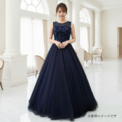 【アリス】ウェディングドレス カラードレス　ネイビー ブルー チュール 5706a678002a16001b8ecad4fb826f
