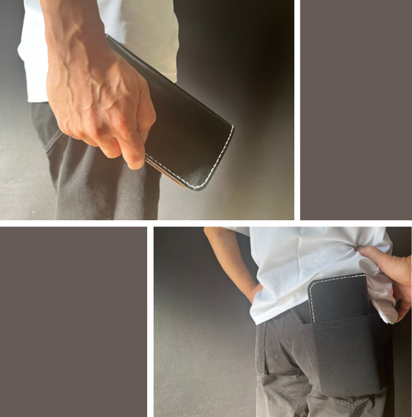 栃木レザー 長財布 名入れ 対応可 本革 手縫い ギフトBOX付 プレゼント Polilavo 5枚目の画像