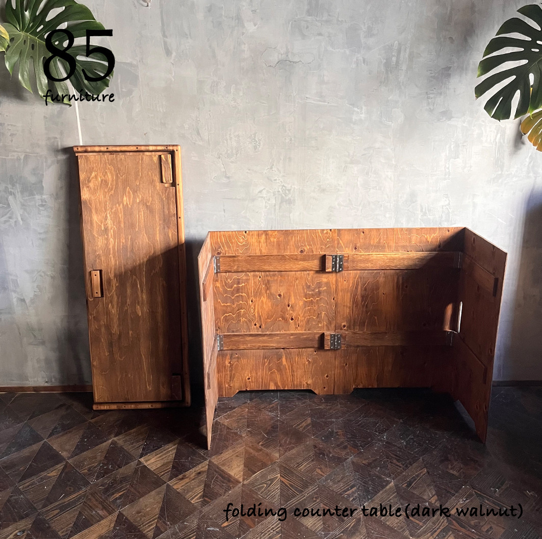 幅160cm【持ち運びカウンターテーブル】フラットタイプ　設置1分撤収30秒 折り畳み　キャンプ　イベント　出店