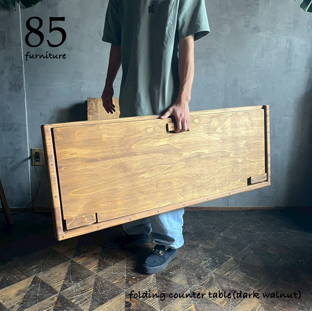 幅160cm【持ち運びカウンターテーブル】フラットタイプ　設置1分撤収30秒 折り畳み　キャンプ　イベント　出店