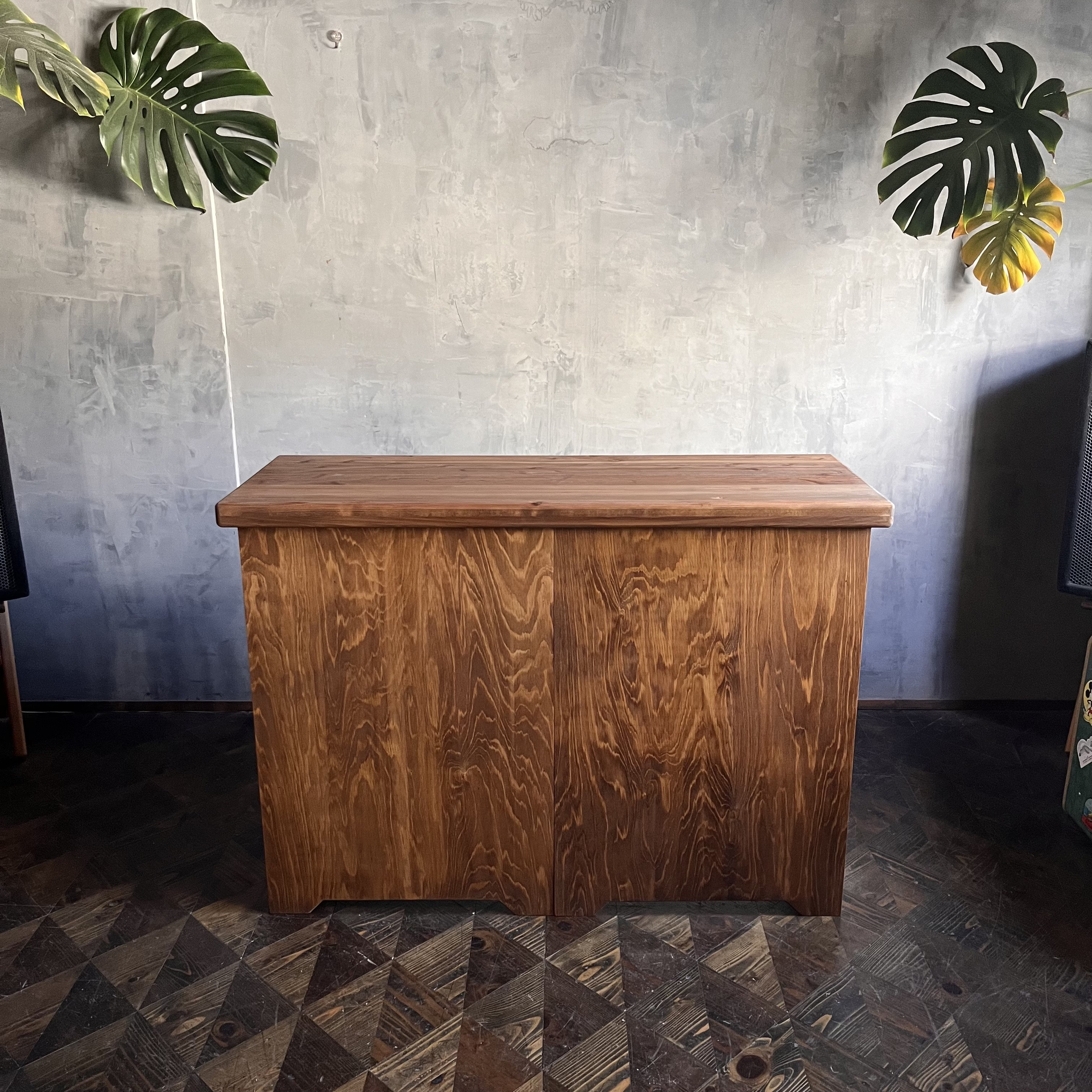 幅160cm【持ち運びカウンターテーブル】フラットタイプ　設置1分撤収30秒 折り畳み　キャンプ　イベント　出店