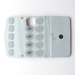 ＊名入れ＊森のひとかけら 北欧 三つ折り手帳型スマホケース ほぼ全機種対応 シンプル  おしゃれ 北欧デザイン 10枚目の画像