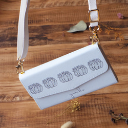 ＊名入れ＊森のひとかけら 北欧 三つ折り手帳型スマホケース ほぼ全機種対応 シンプル  おしゃれ 北欧デザイン 12枚目の画像