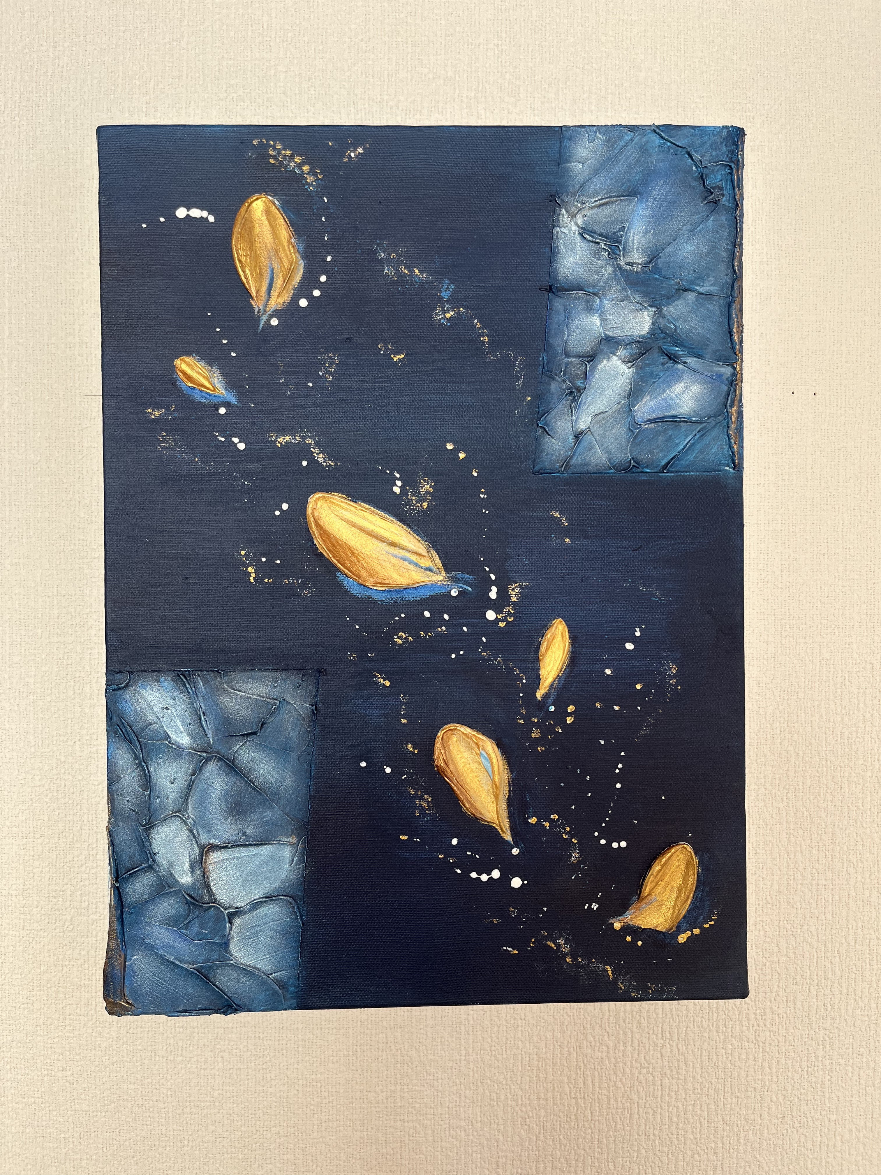 現代アート　テクスチャーアート　『凛』