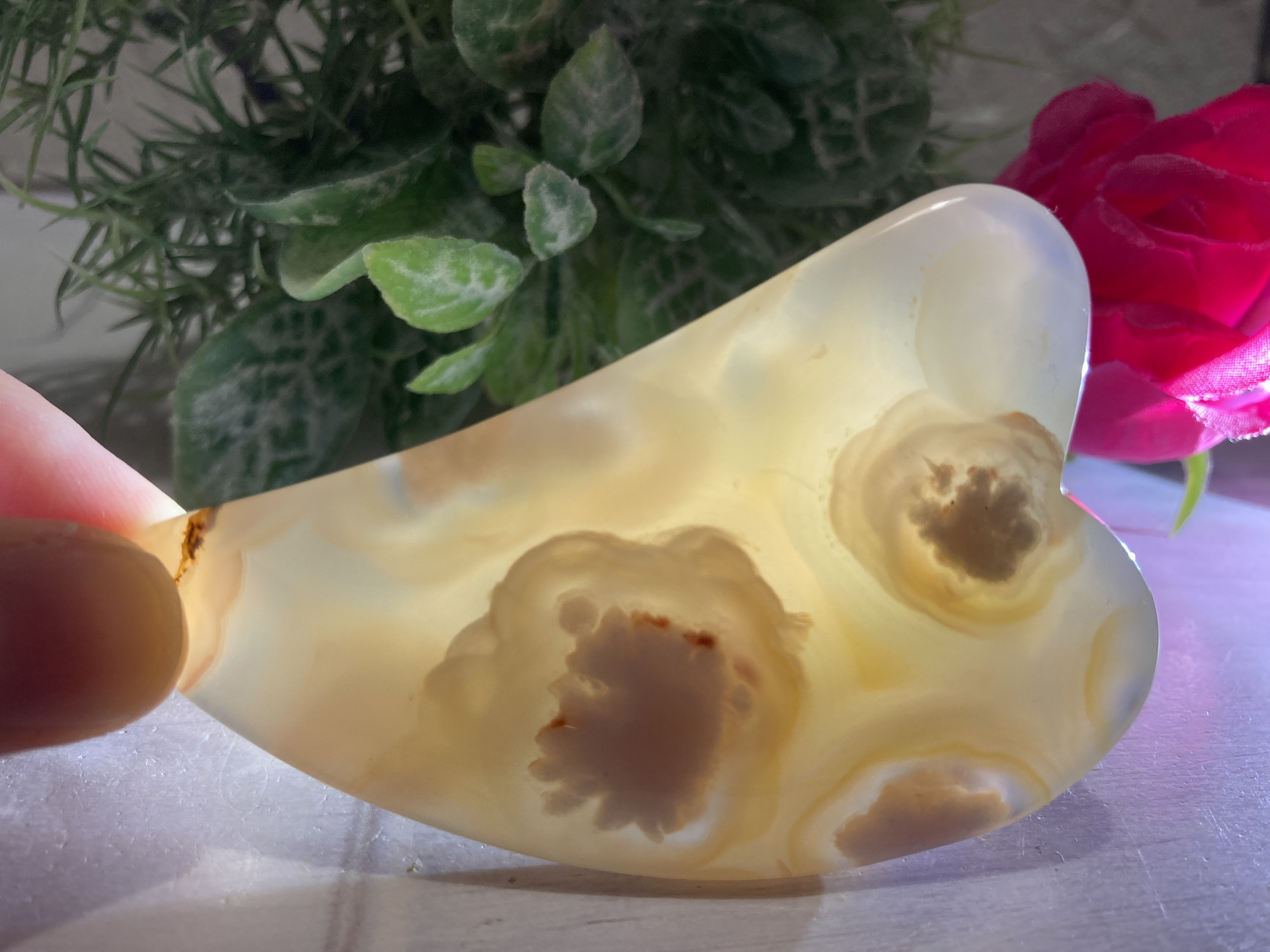 チェリーブロッサムアゲート✿ 櫻瑪瑙　桜カルセドニー　かっさ　原石　和柄