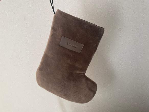 2025 ♡シンプル　名入れクリスマスソックス 8枚目の画像