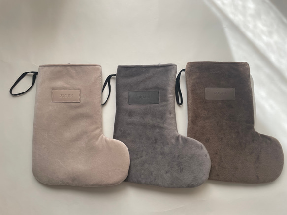 2025 ♡シンプル　名入れクリスマスソックス 6枚目の画像