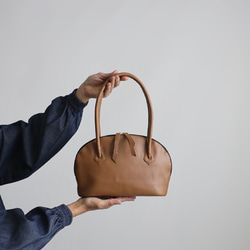 ＊新作　上質シュリンク　PUレザー　トート　ハンド　バッグ　鞄　肩掛け　キャメル　茶　P94C 8枚目の画像