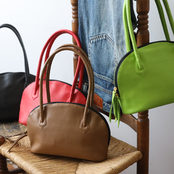 ＊新作　上質シュリンク　PUレザー　トート　ハンド　バッグ　鞄　肩掛け　キャメル　茶　P94C 9枚目の画像