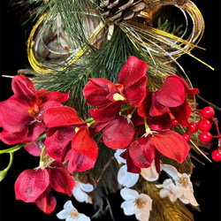 光触媒　人工観葉植物　ウォールグリーン　フェイクグリーン　正月　特大しめ縄80 4枚目の画像