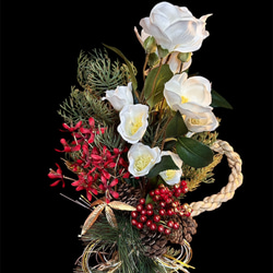 光触媒　人工観葉植物　ウォールグリーン　フェイクグリーン　正月　特大しめ縄80 6枚目の画像