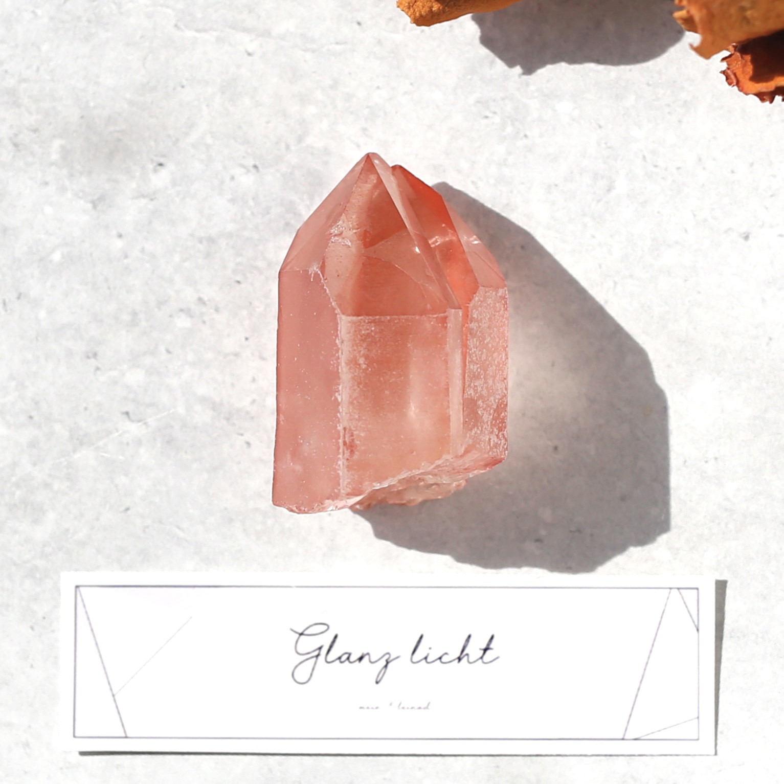 ソウルメイトツイン ディープピンクレムリアンシード 天然石 水晶 鉱物 一点物 クォーツ ツインレイ