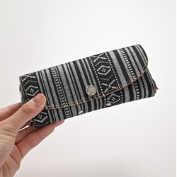 メガネケース【白縞】 本革 収納ケース 姫路レザー 眼鏡 サングラス HZ16K 7枚目の画像