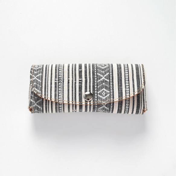 メガネケース【白縞】 本革 収納ケース 姫路レザー 眼鏡 サングラス HZ16K 9枚目の画像