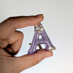 名入れ　レジン　淡水パール　キーホルダー　ギフト　ペア　お揃い　結婚式　推し活　出産祝い　入園　入学　メモリアル 14枚目の画像