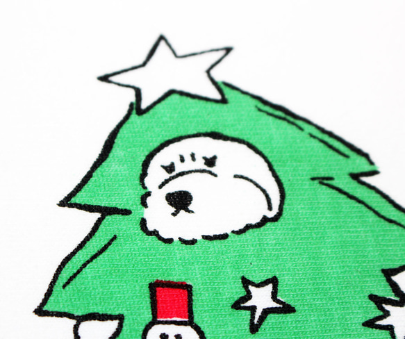 やる気のない犬たちのクリスマスパーティー　レディースタイプ 6枚目の画像