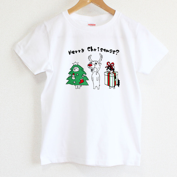 やる気のない犬たちのクリスマスパーティー　レディースタイプ 2枚目の画像