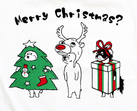 やる気のない犬たちのクリスマスパーティー　メンズタイプ 3枚目の画像