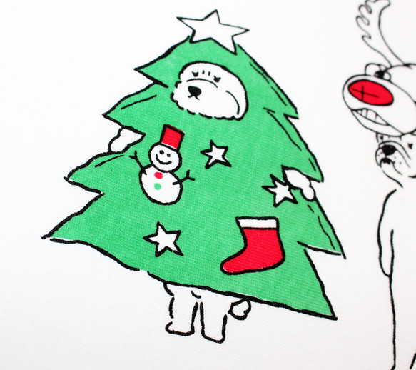 やる気のない犬たちのクリスマスパーティー　メンズタイプ 7枚目の画像