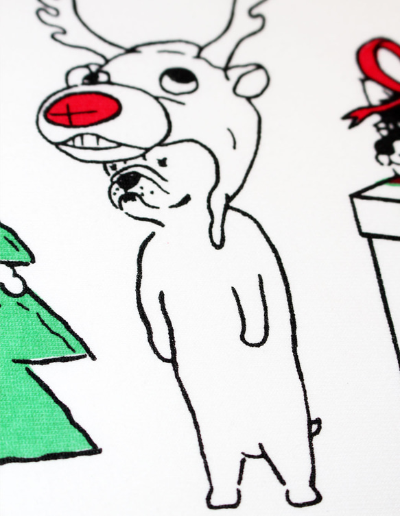 やる気のない犬たちのクリスマスパーティー　メンズタイプ 5枚目の画像