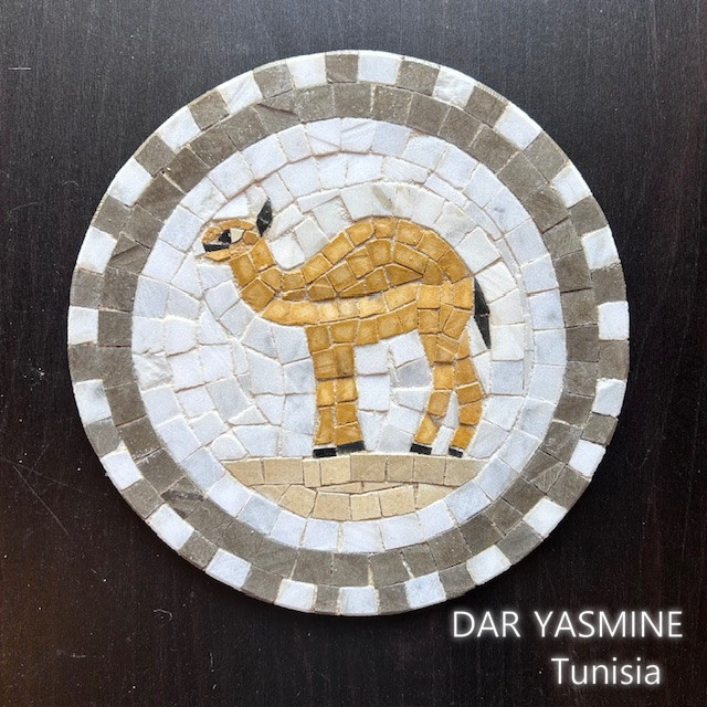 モザイクタイル＊チュニジア伝統工　砂漠と共に生きる　ラクダ04