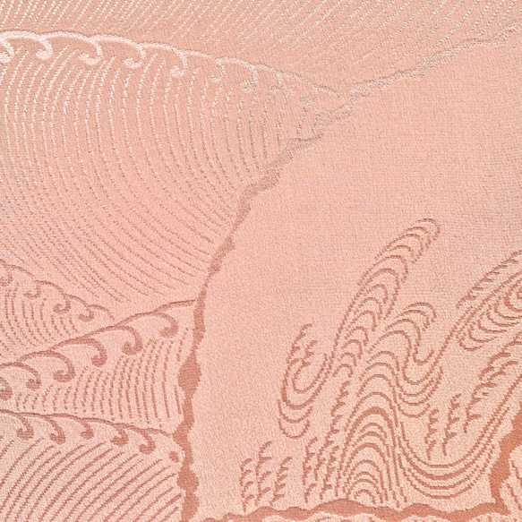 着物のファブリックパネル　桜色と遊ぶ小鳥（2枚セット） 22×22cm インテリア　着物リメイク　アートパネル　正月飾り 11枚目の画像