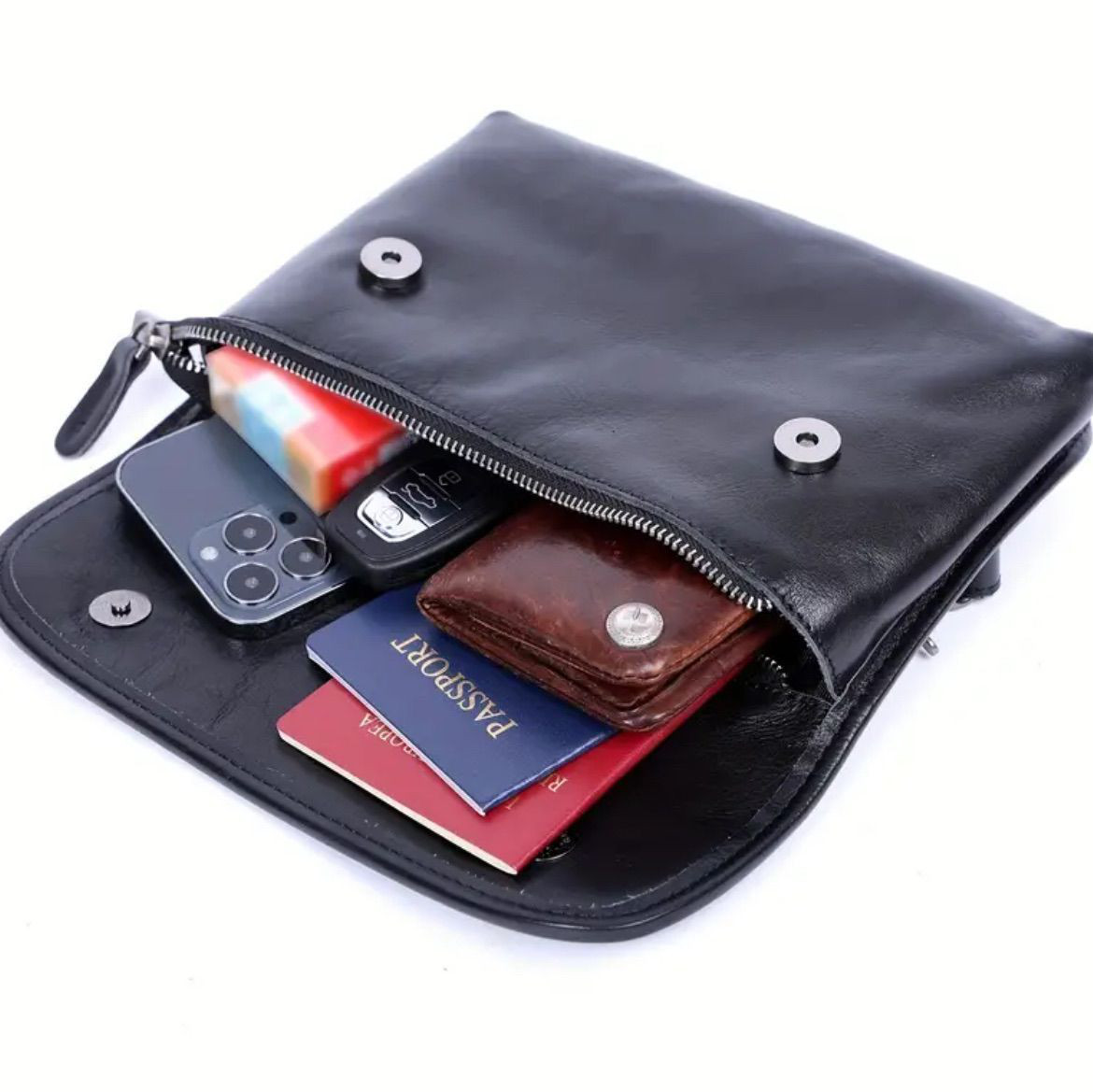 クロスボディバッグ ショルダーバッグ メンズ レディース 牛革 小さめ メッセンジャー スリングバッグ バック カバン