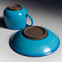 天藍色杯碟 第3張的照片