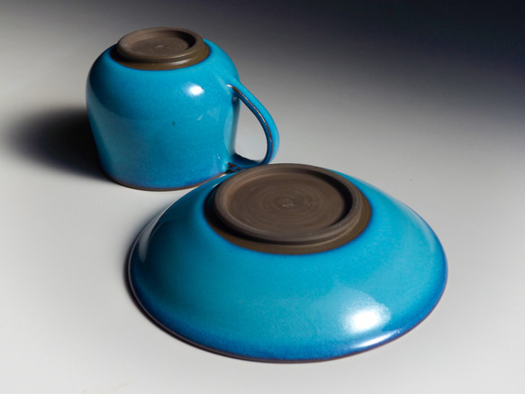 天藍色杯碟 第3張的照片