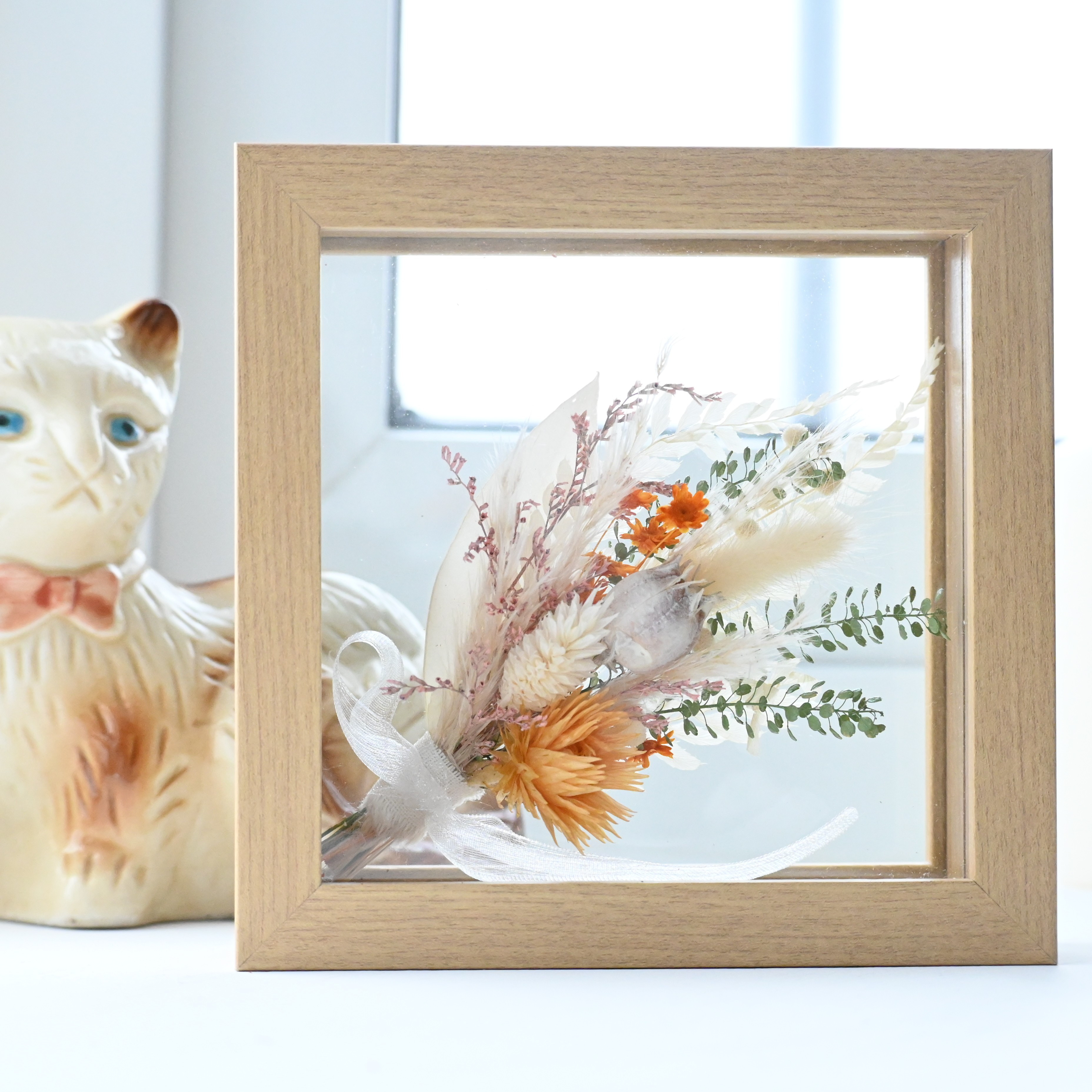 【名前・文字入れ】スワッグ ガラスケース入りフラワー【期間限定クーポン対象】