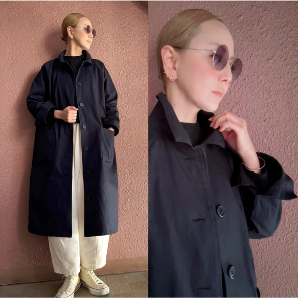 尺寸 M-3L❤️可調長度❣️正品軍用布料❤️高密度、耐用、防風❤️修身寬鬆版型❤️深海軍藍 第1張的照片